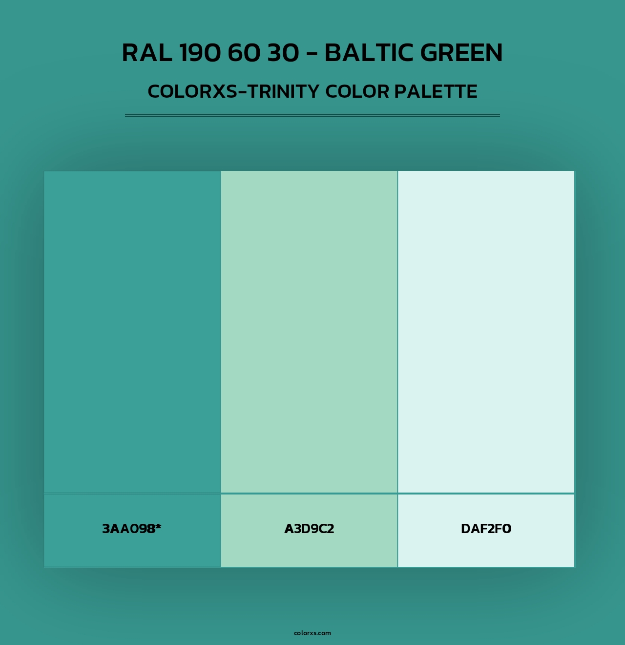 RAL 190 60 30 - Baltic Green - Colorxs Trinity Palette
