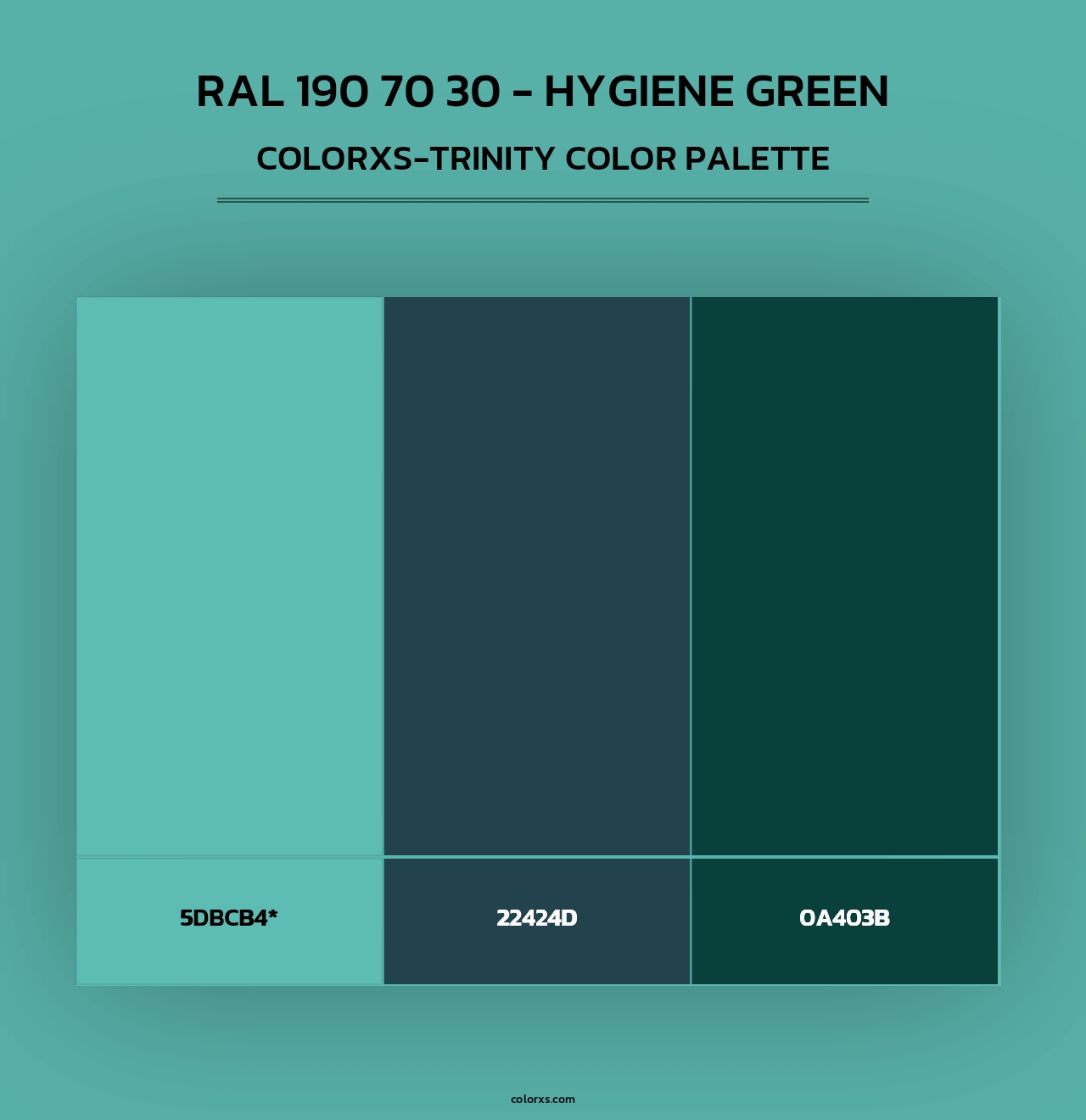 RAL 190 70 30 - Hygiene Green - Colorxs Trinity Palette