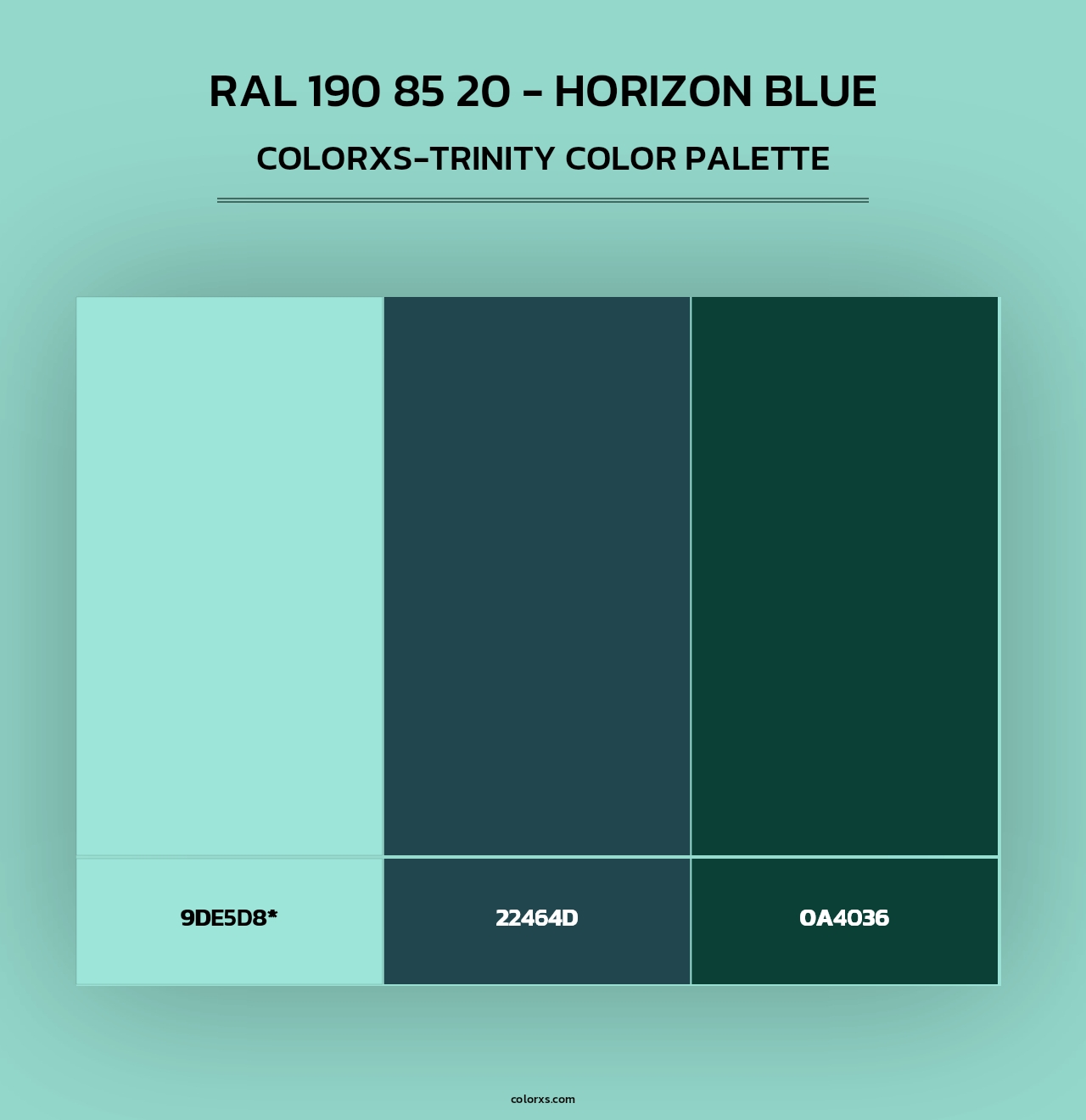 RAL 190 85 20 - Horizon Blue - Colorxs Trinity Palette