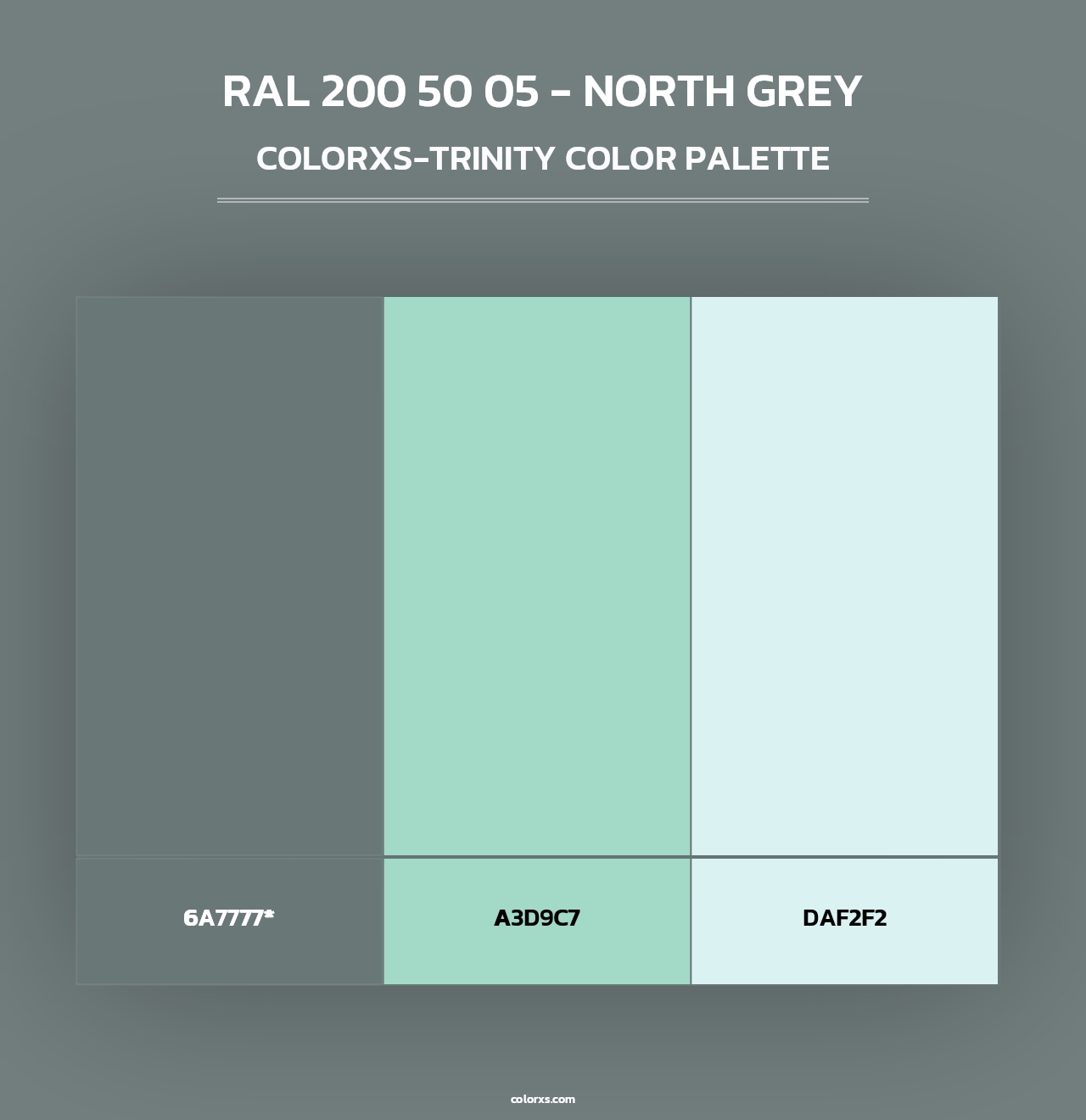 RAL 200 50 05 - North Grey - Colorxs Trinity Palette