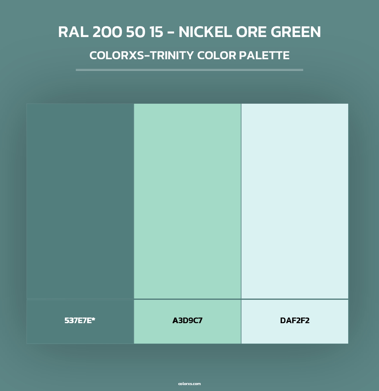 RAL 200 50 15 - Nickel Ore Green - Colorxs Trinity Palette
