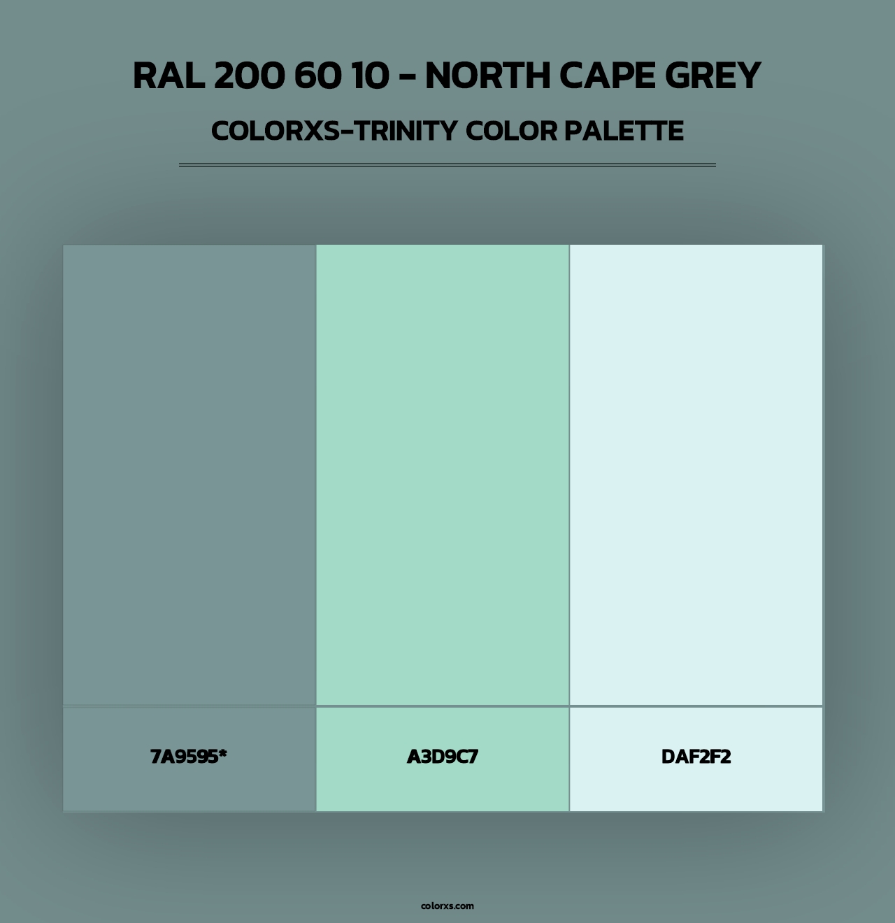 RAL 200 60 10 - North Cape Grey - Colorxs Trinity Palette