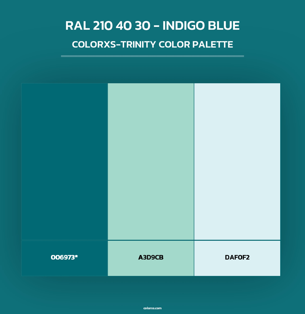 RAL 210 40 30 - Indigo Blue - Colorxs Trinity Palette