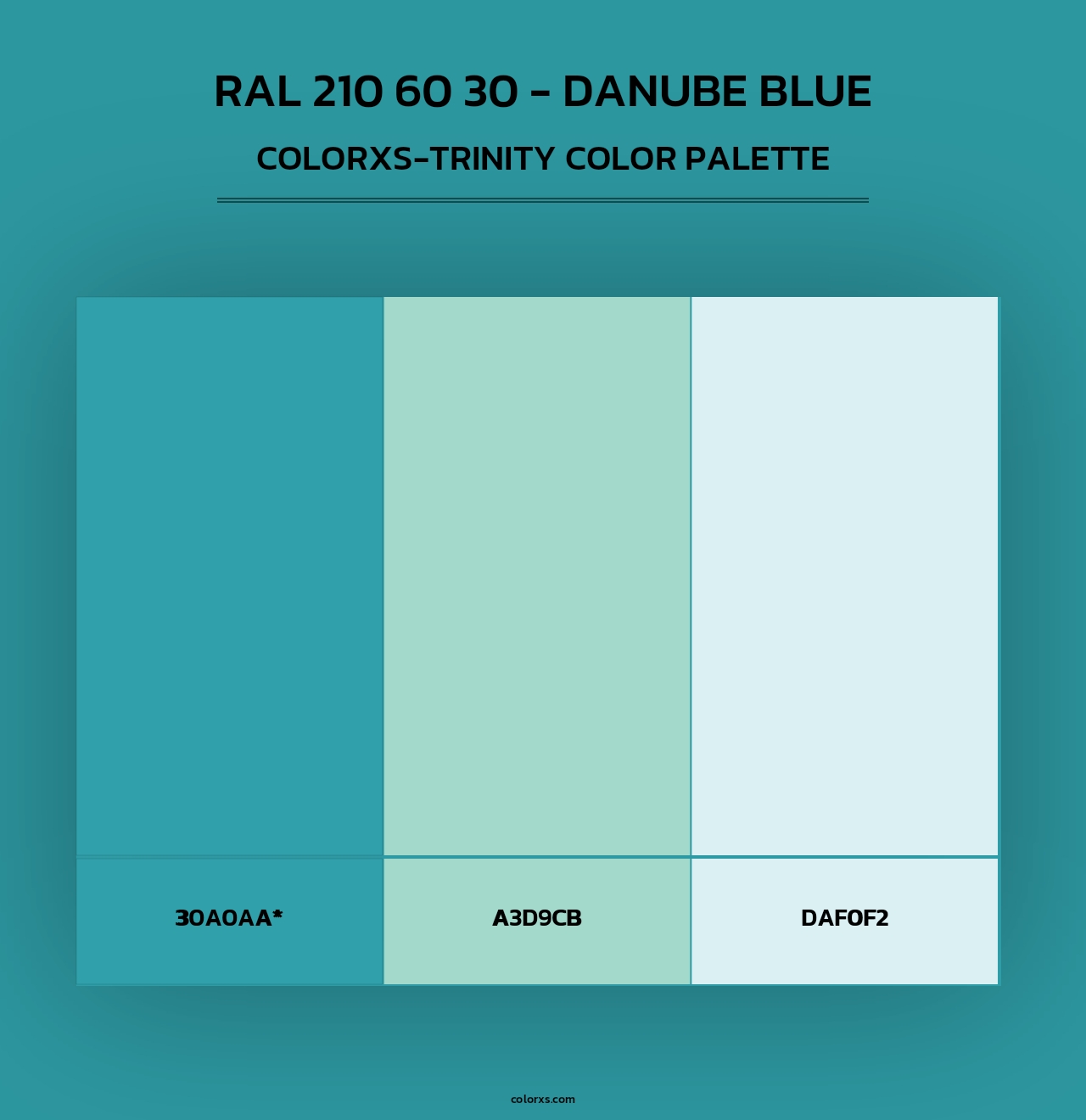 RAL 210 60 30 - Danube Blue - Colorxs Trinity Palette