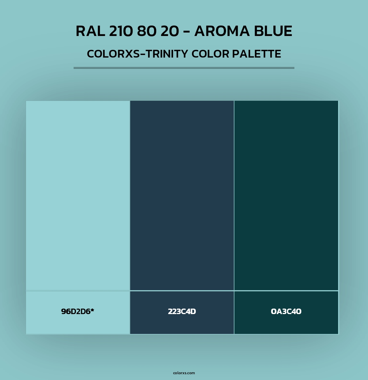 RAL 210 80 20 - Aroma Blue - Colorxs Trinity Palette