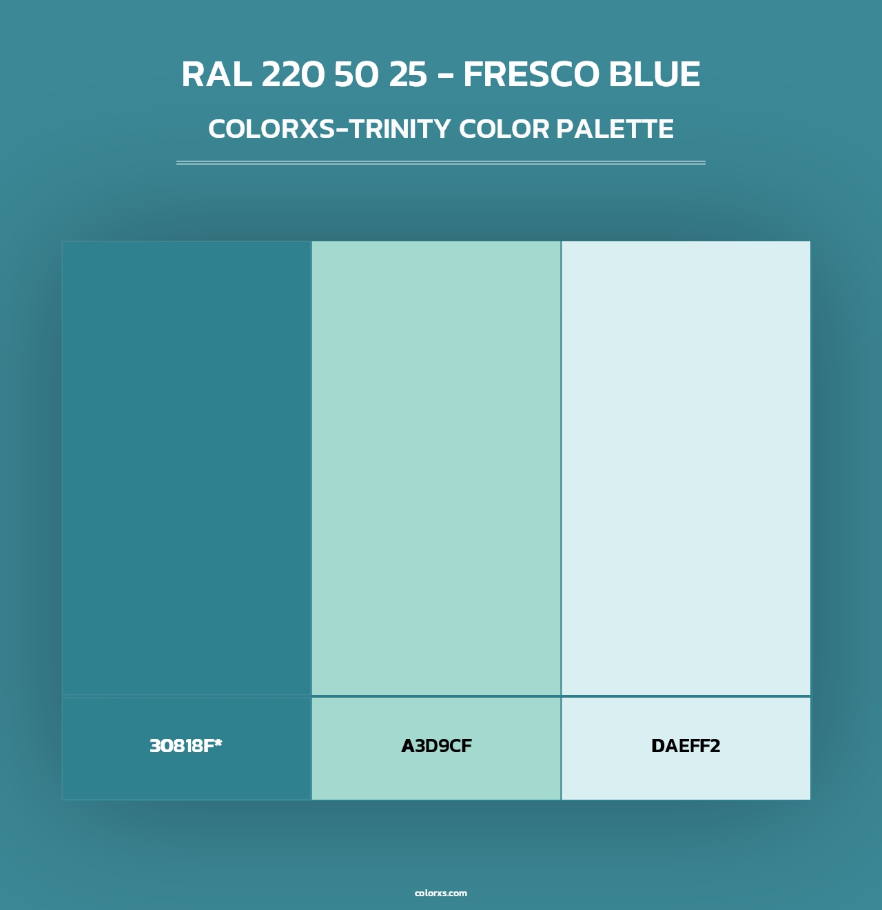 RAL 220 50 25 - Fresco Blue - Colorxs Trinity Palette