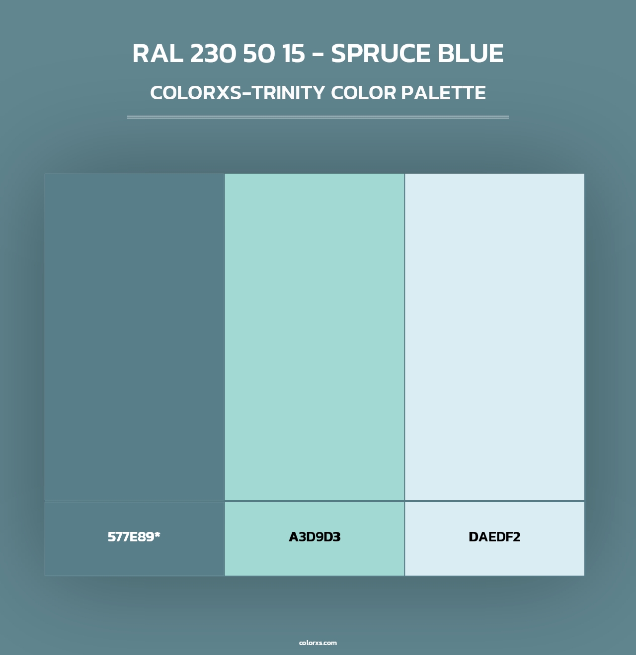 RAL 230 50 15 - Spruce Blue - Colorxs Trinity Palette