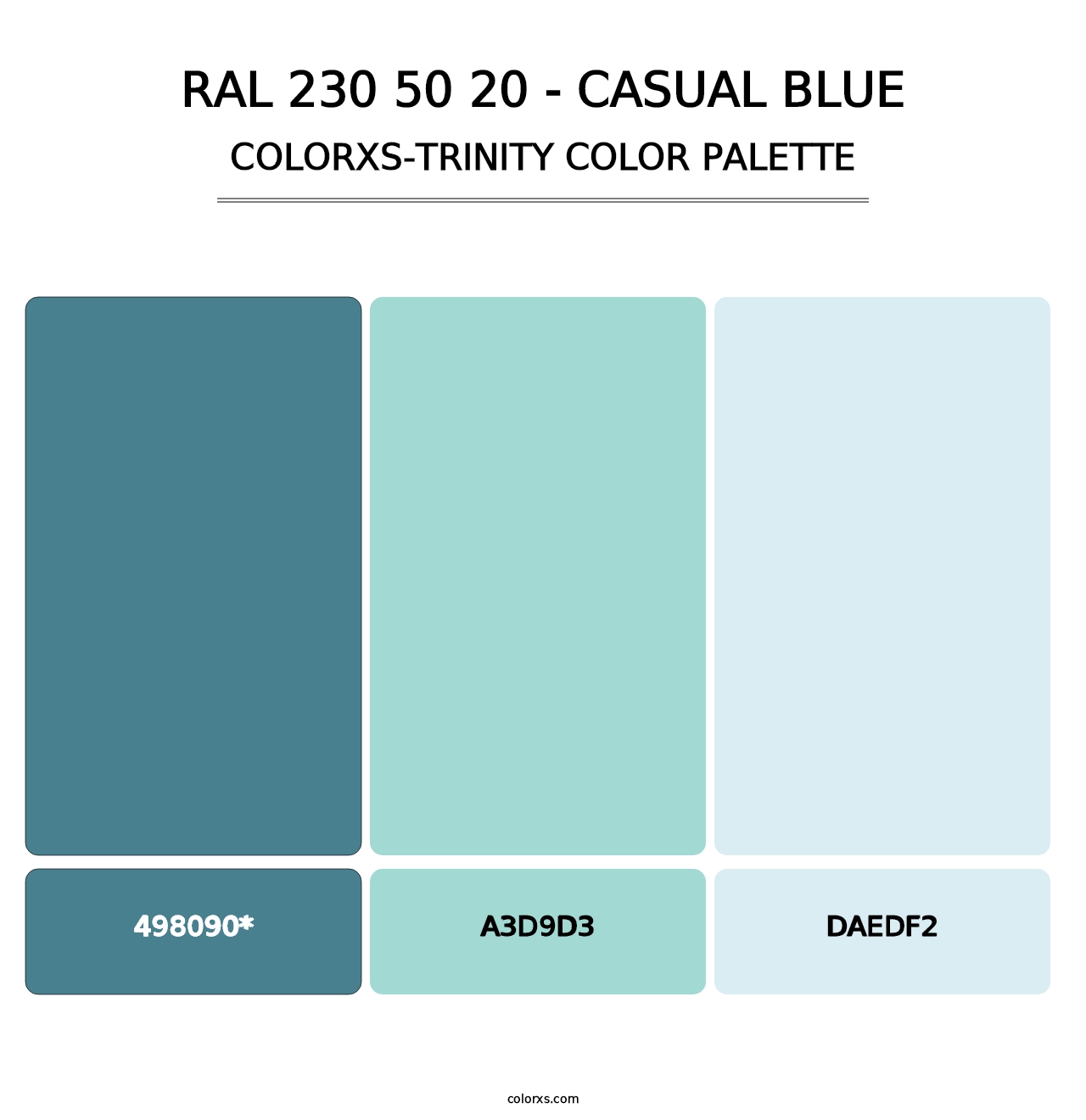 RAL 230 50 20 - Casual Blue - Colorxs Trinity Palette