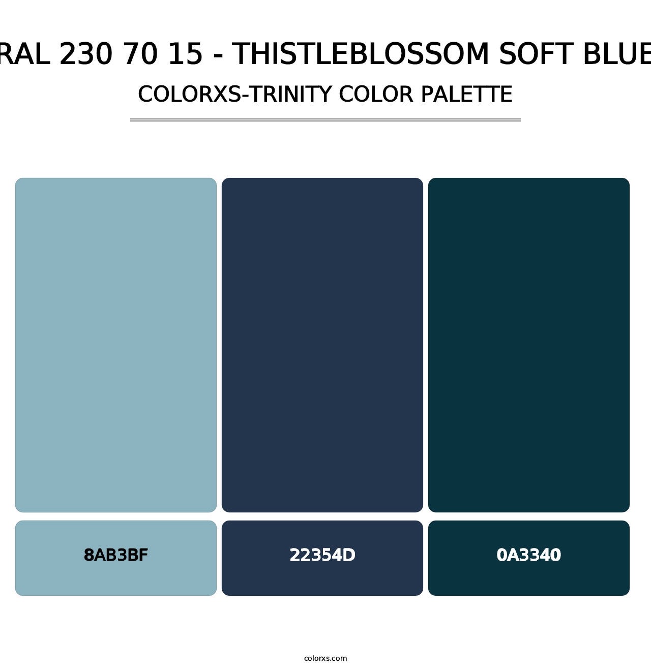 RAL 230 70 15 - Thistleblossom Soft Blue - Colorxs Trinity Palette