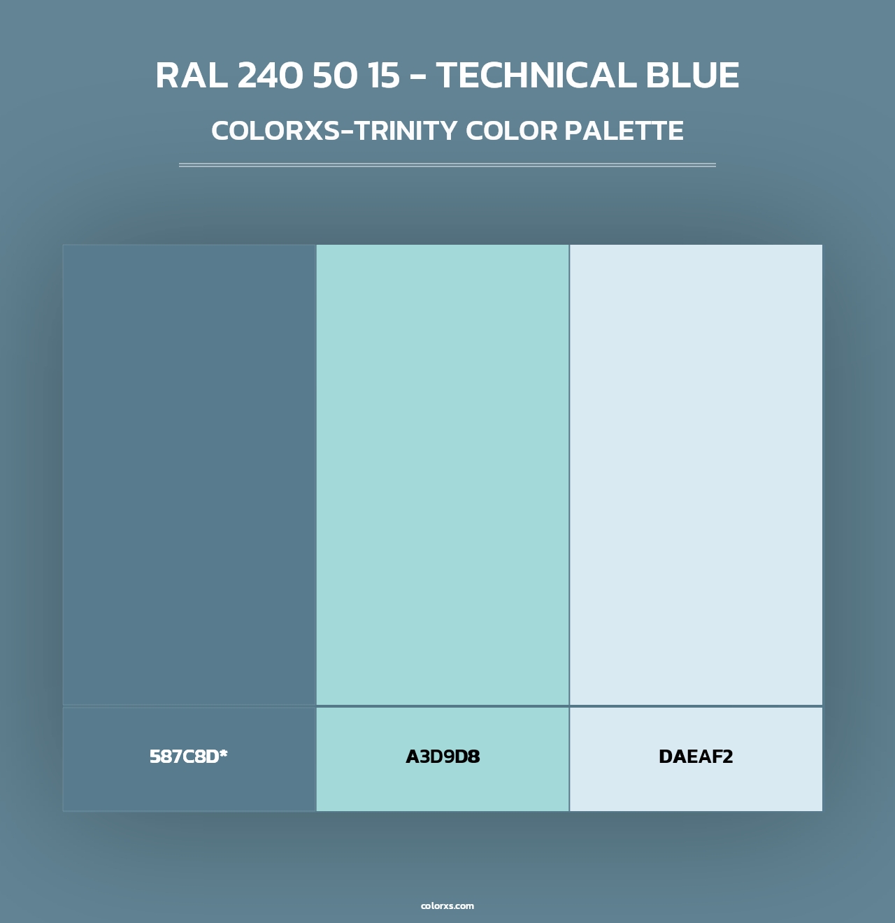 RAL 240 50 15 - Technical Blue - Colorxs Trinity Palette