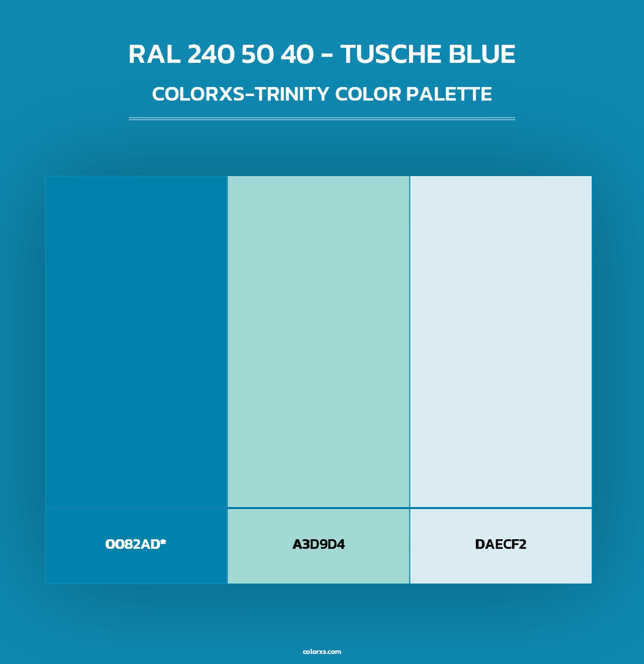 RAL 240 50 40 - Tusche Blue - Colorxs Trinity Palette