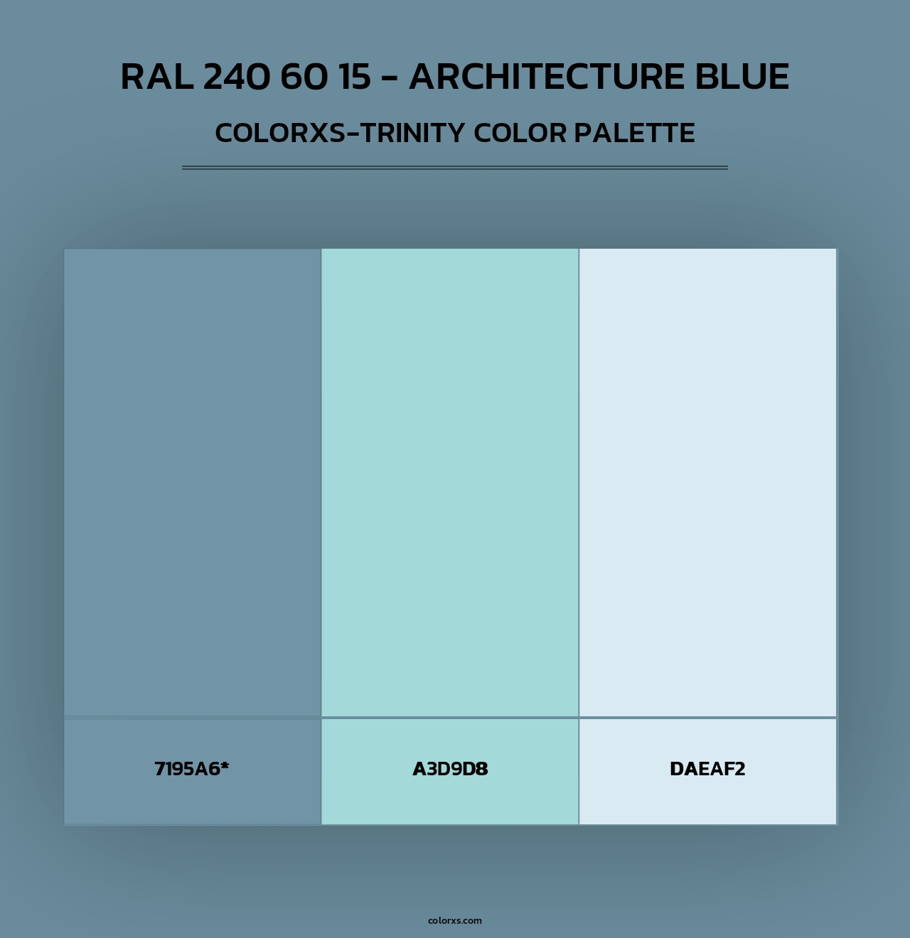 RAL 240 60 15 - Architecture Blue - Colorxs Trinity Palette