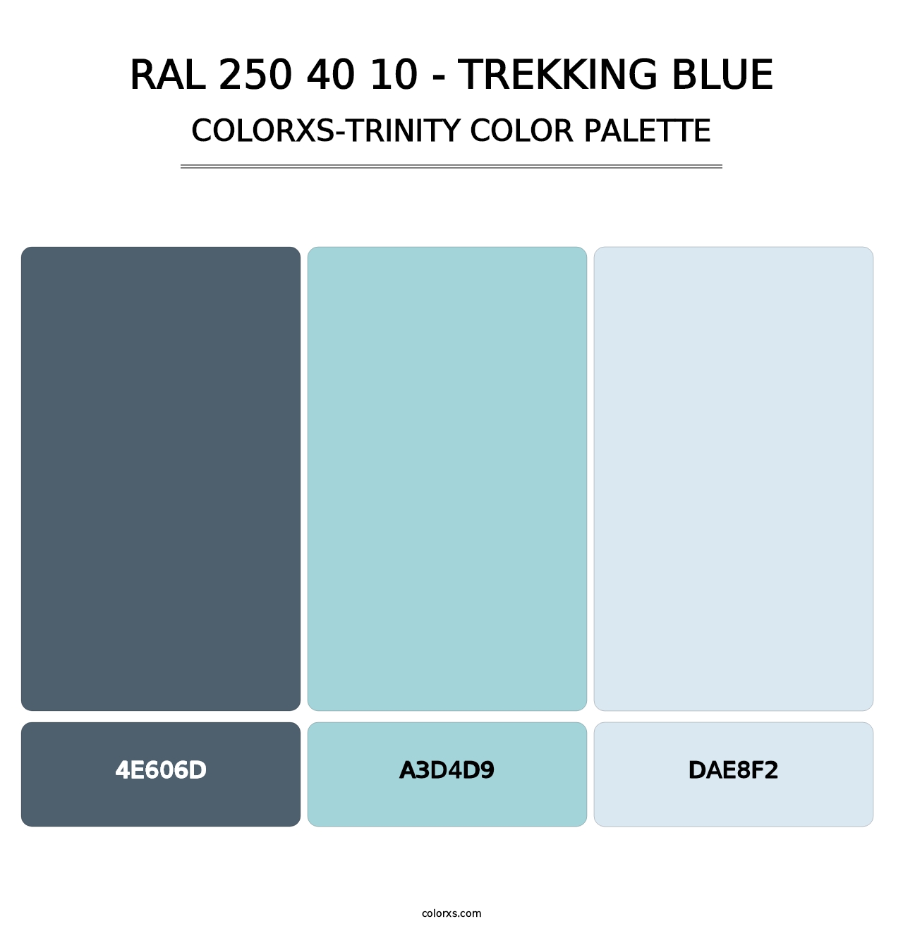 RAL 250 40 10 - Trekking Blue - Colorxs Trinity Palette