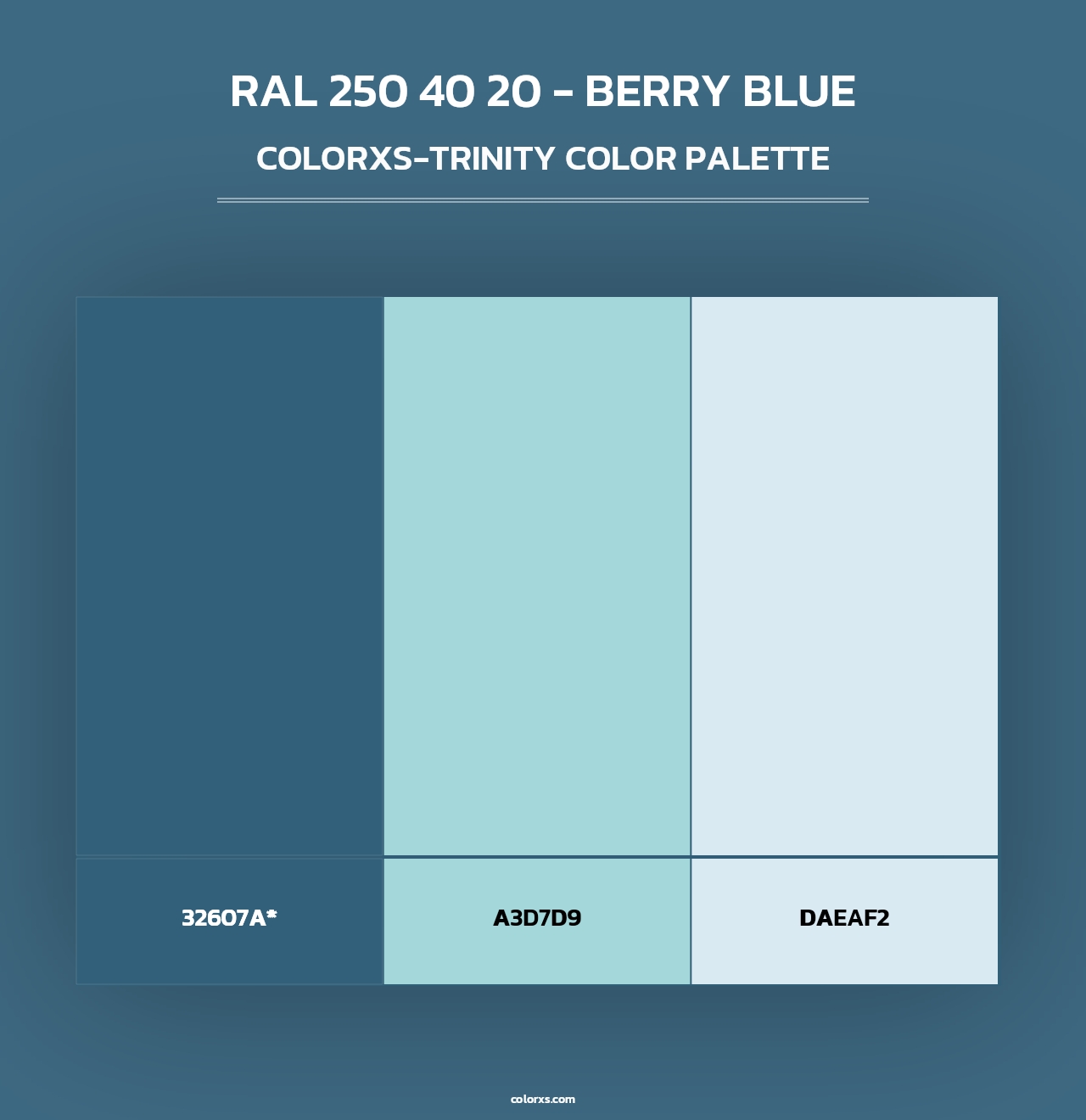 RAL 250 40 20 - Berry Blue - Colorxs Trinity Palette