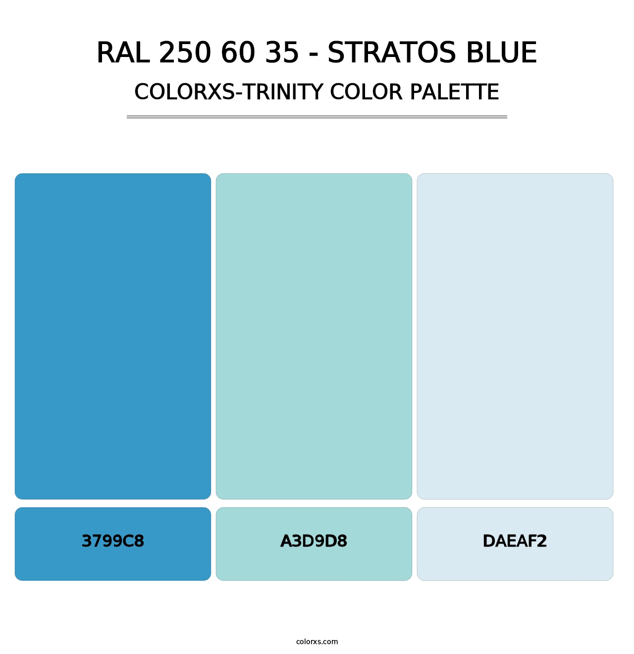 RAL 250 60 35 - Stratos Blue - Colorxs Trinity Palette
