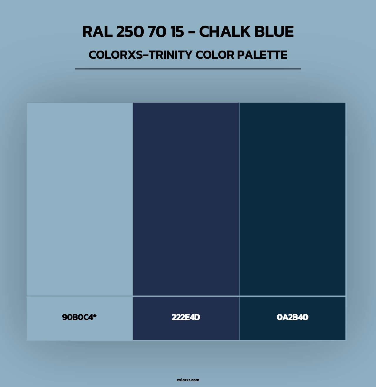 RAL 250 70 15 - Chalk Blue - Colorxs Trinity Palette