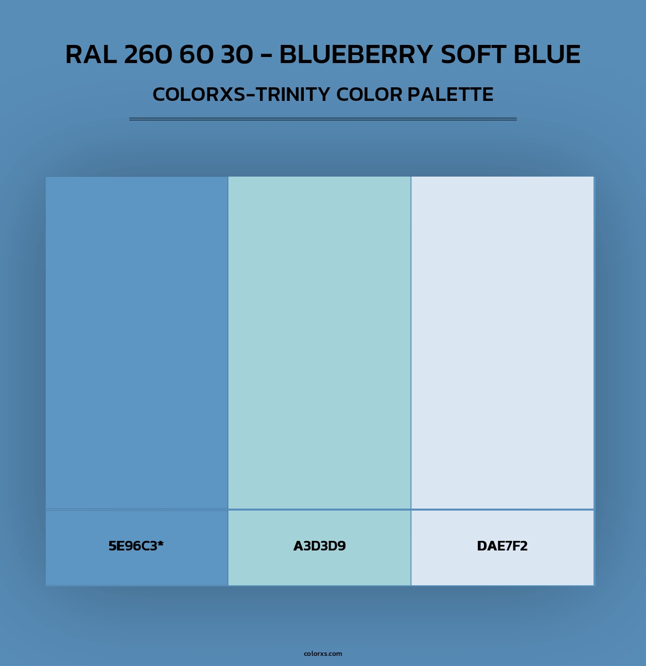 RAL 260 60 30 - Blueberry Soft Blue - Colorxs Trinity Palette