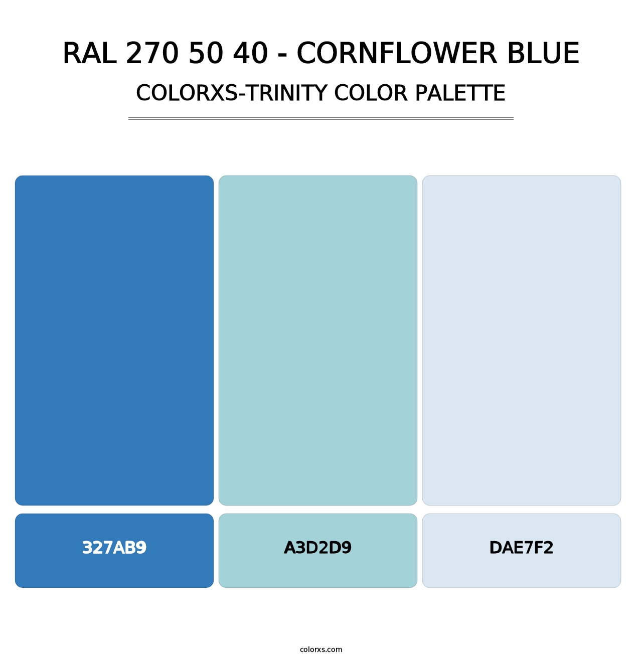 RAL 270 50 40 - Cornflower Blue - Colorxs Trinity Palette