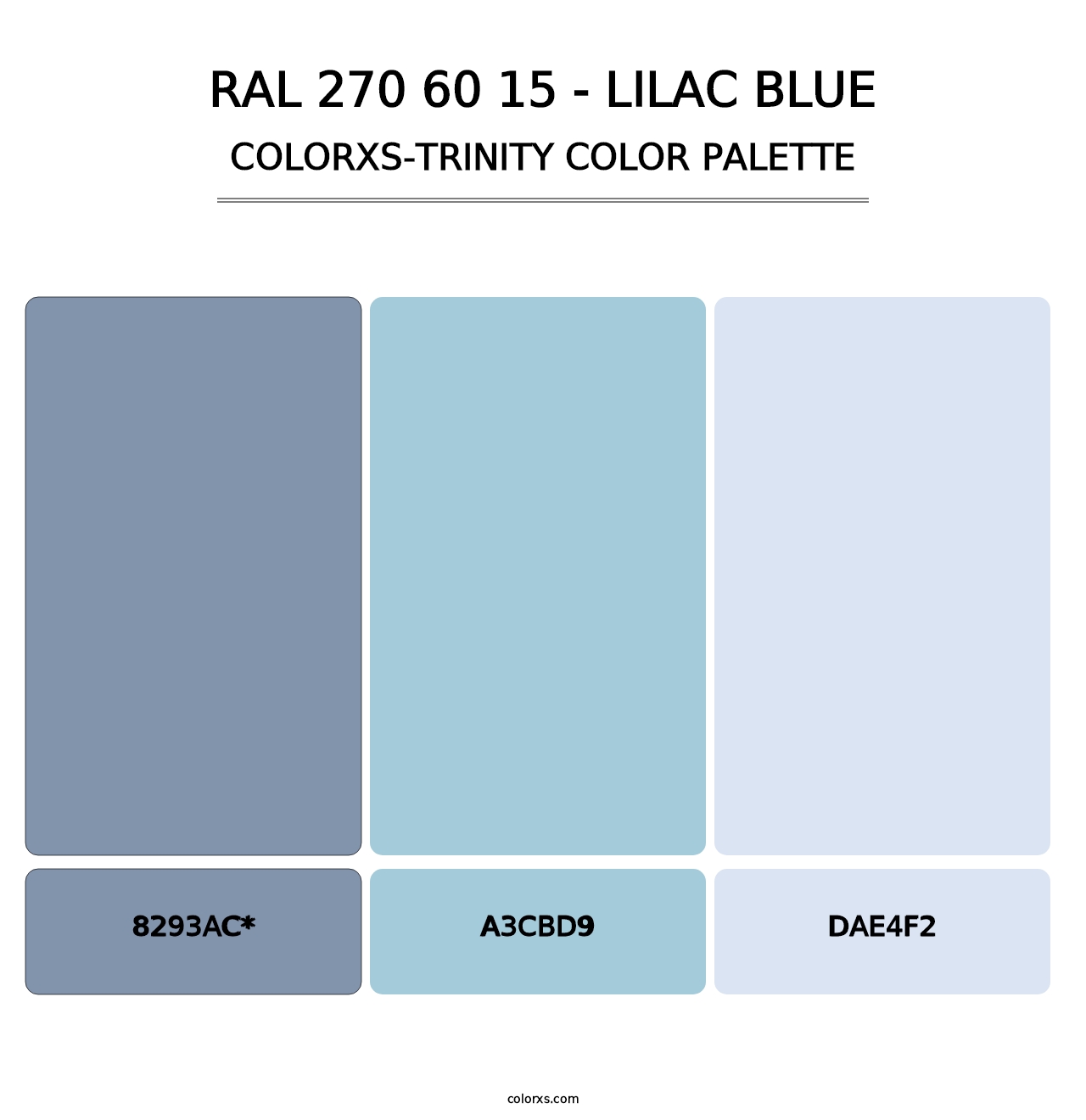 RAL 270 60 15 - Lilac Blue - Colorxs Trinity Palette