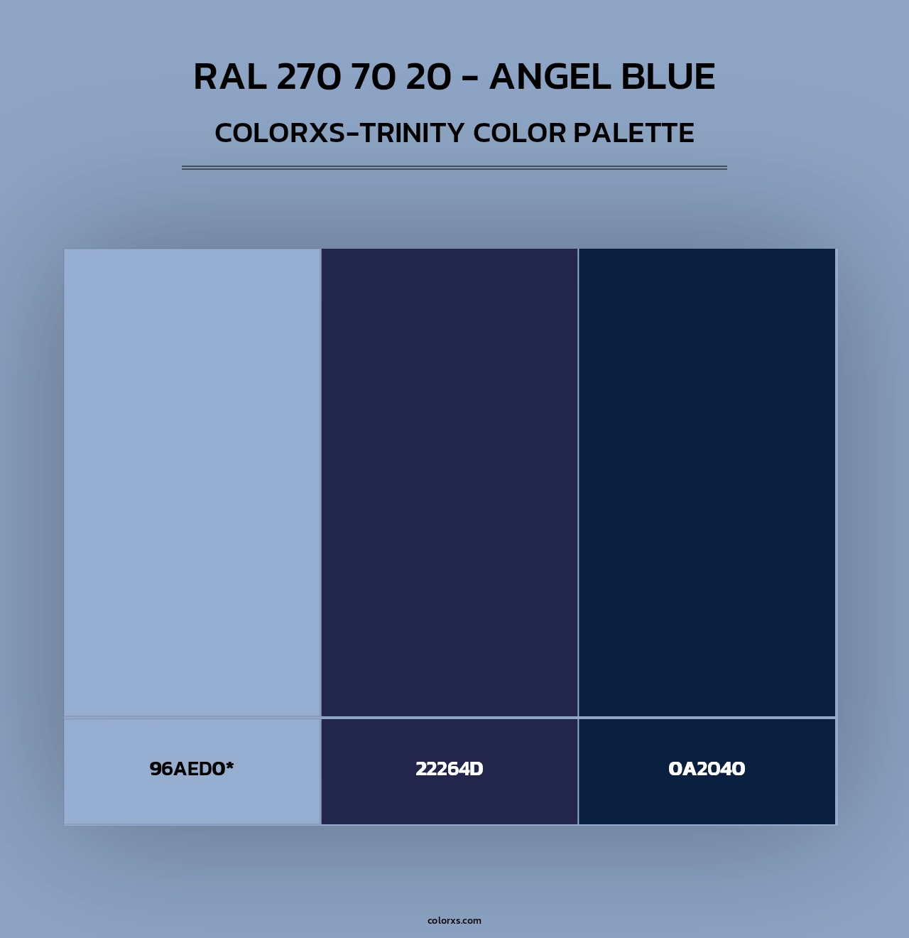 RAL 270 70 20 - Angel Blue - Colorxs Trinity Palette