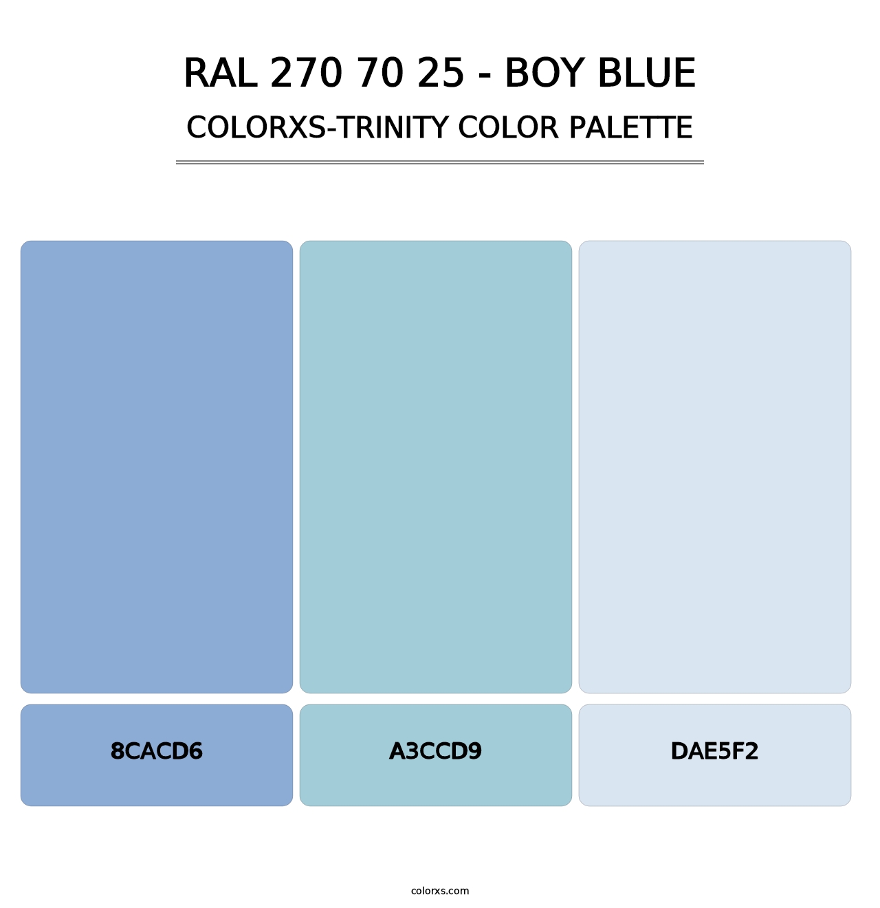 RAL 270 70 25 - Boy Blue - Colorxs Trinity Palette