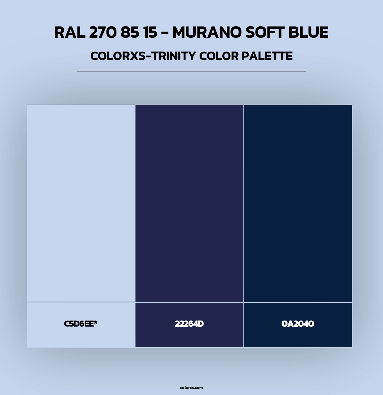 RAL 270 85 15 - Murano Soft Blue - Colorxs Trinity Palette