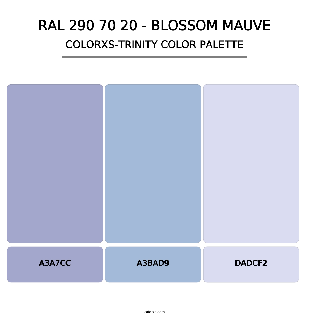 RAL 290 70 20 - Blossom Mauve - Colorxs Trinity Palette
