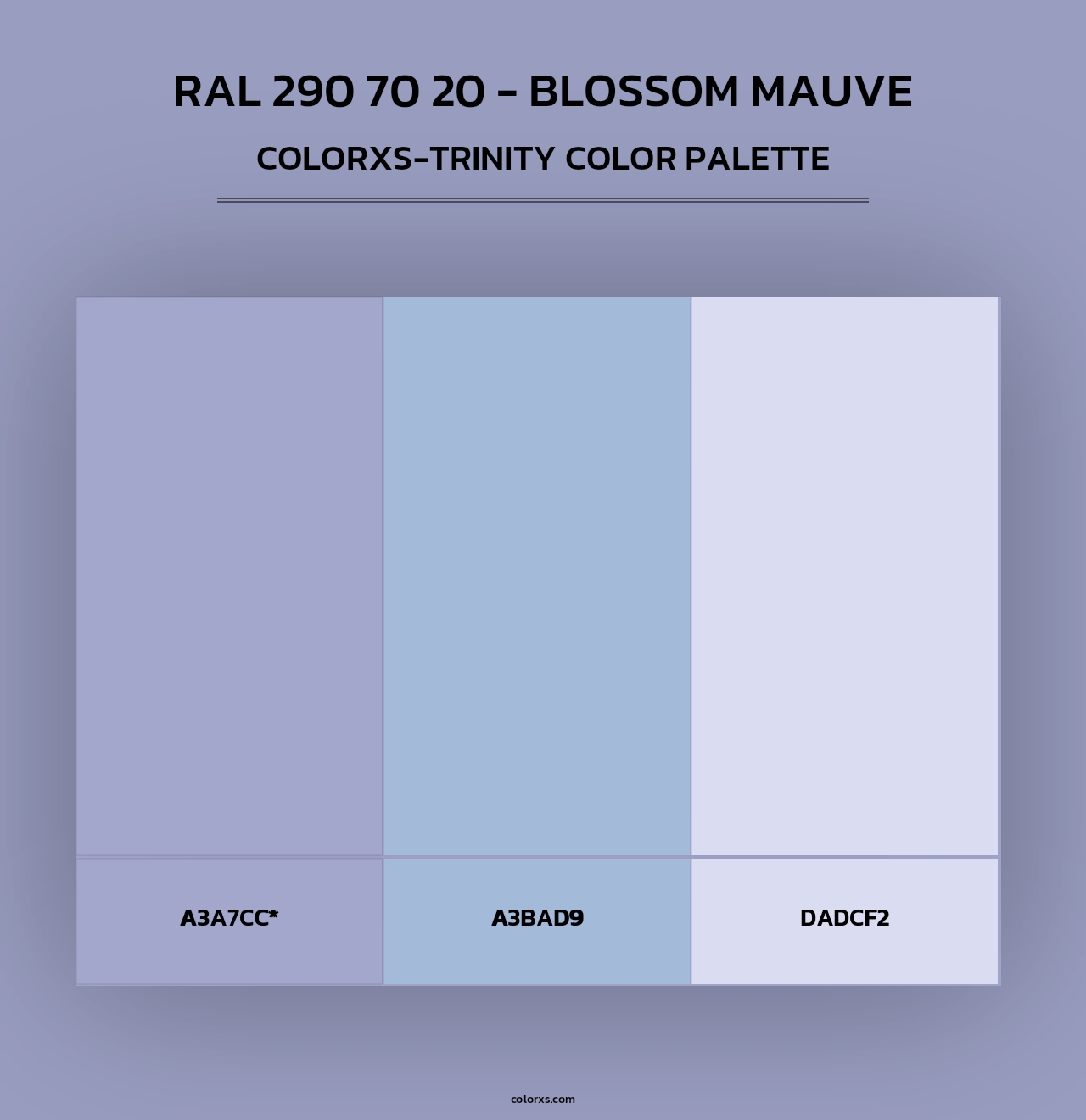 RAL 290 70 20 - Blossom Mauve - Colorxs Trinity Palette