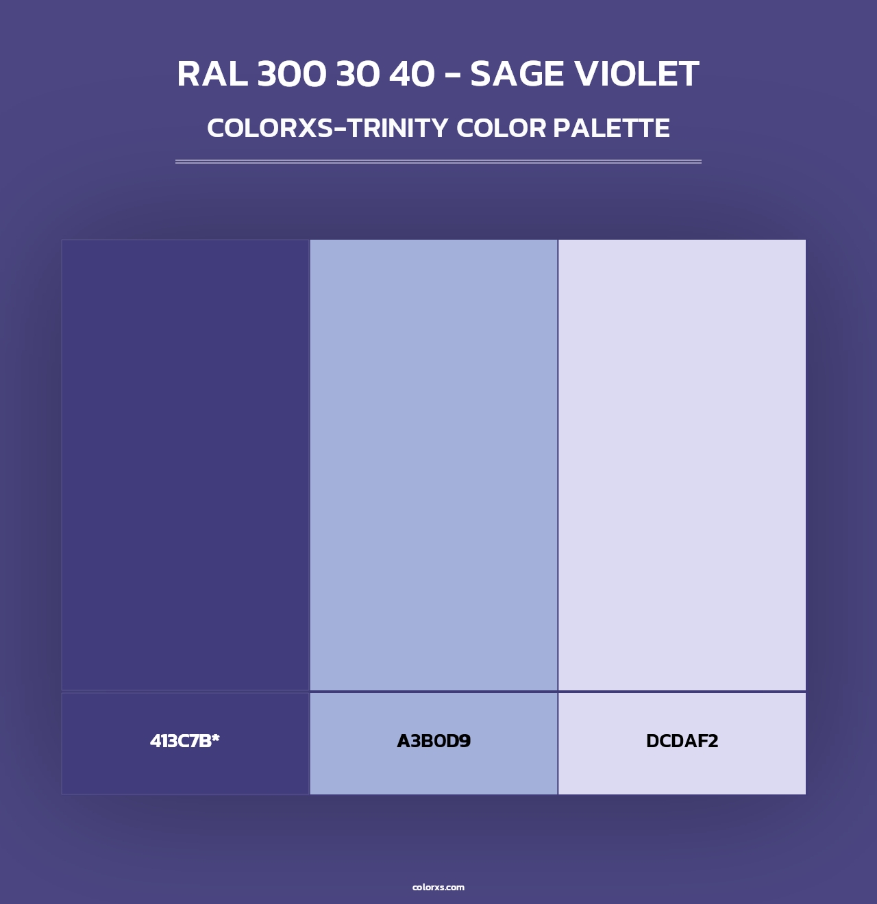 RAL 300 30 40 - Sage Violet - Colorxs Trinity Palette