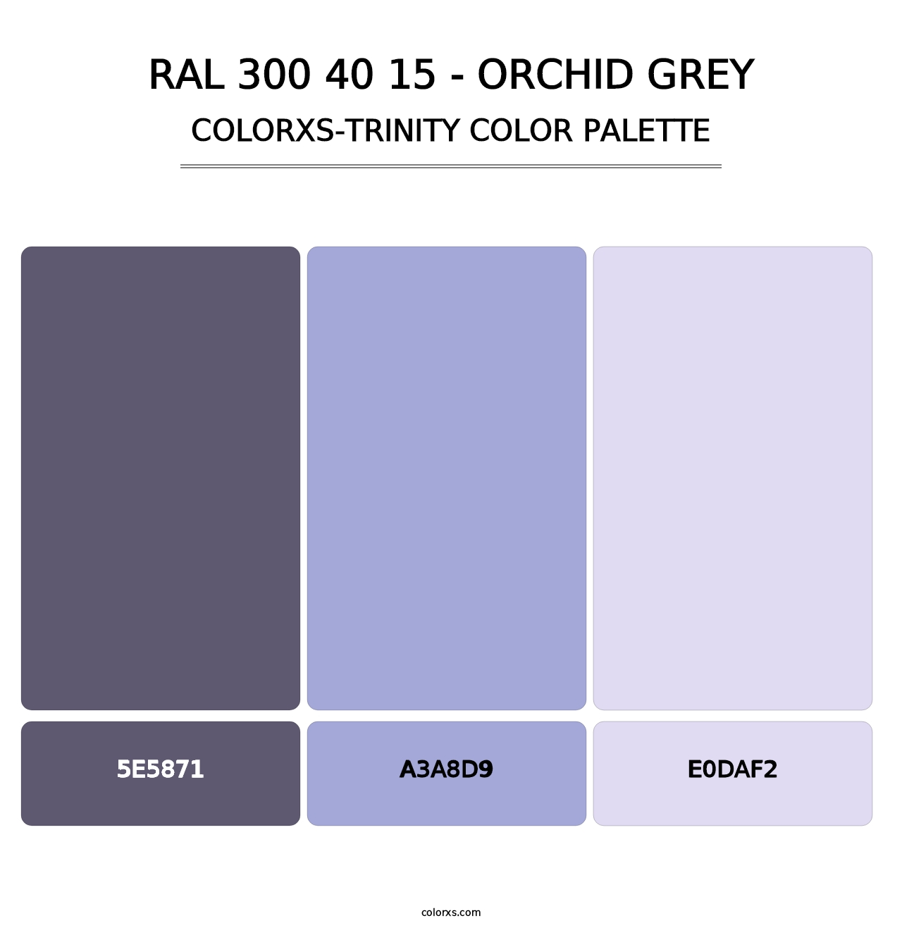 RAL 300 40 15 - Orchid Grey - Colorxs Trinity Palette