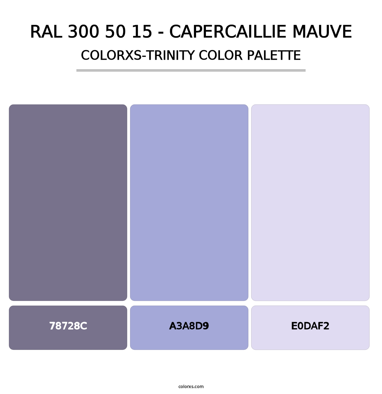 RAL 300 50 15 - Capercaillie Mauve - Colorxs Trinity Palette