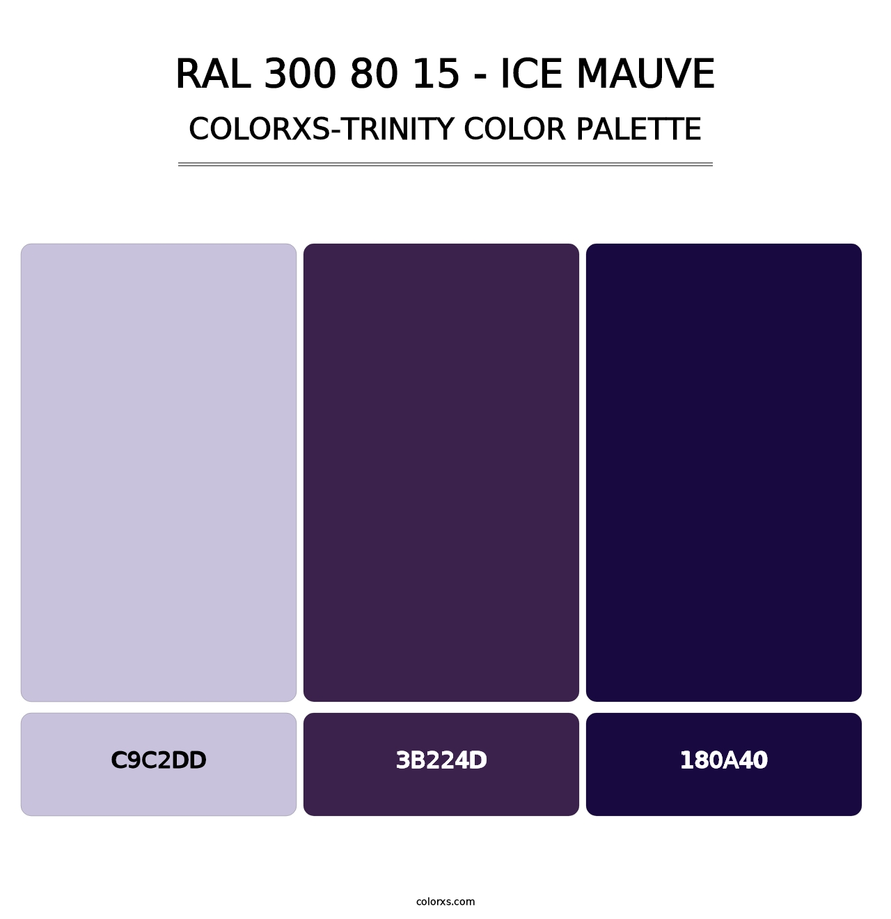 RAL 300 80 15 - Ice Mauve - Colorxs Trinity Palette