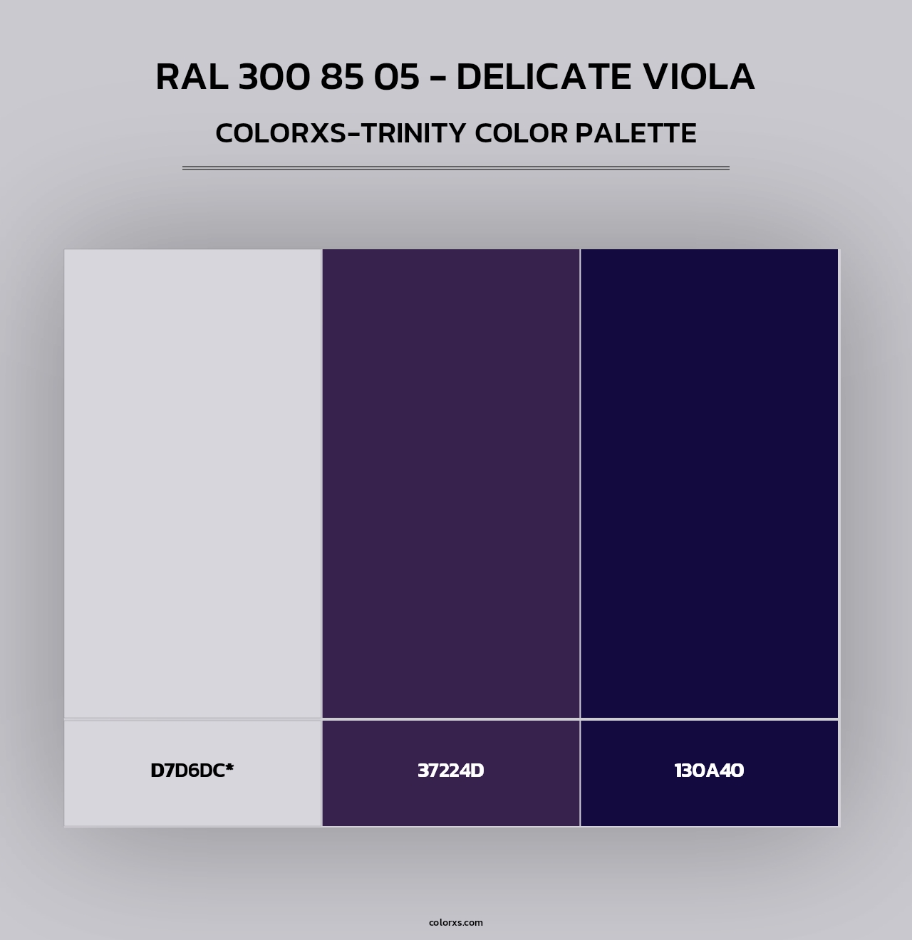 RAL 300 85 05 - Delicate Viola - Colorxs Trinity Palette