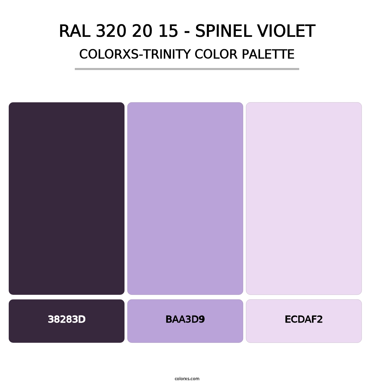 RAL 320 20 15 - Spinel Violet - Colorxs Trinity Palette