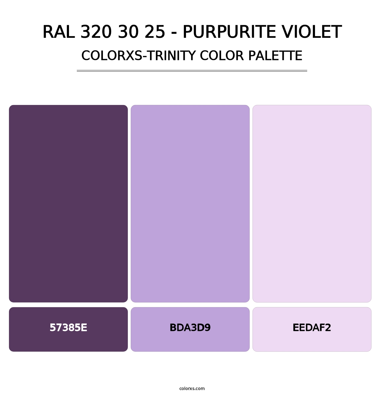 RAL 320 30 25 - Purpurite Violet - Colorxs Trinity Palette