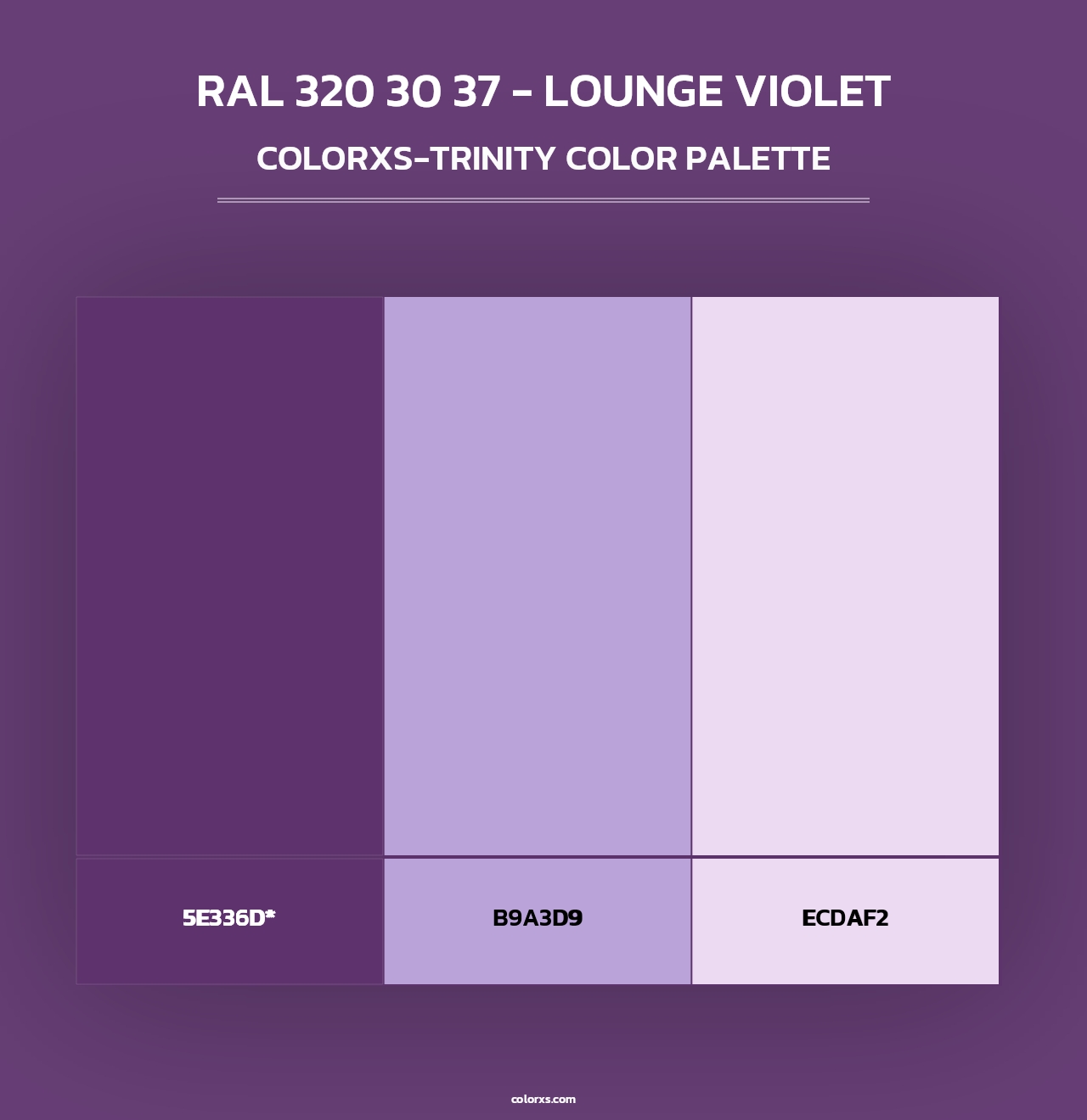RAL 320 30 37 - Lounge Violet - Colorxs Trinity Palette