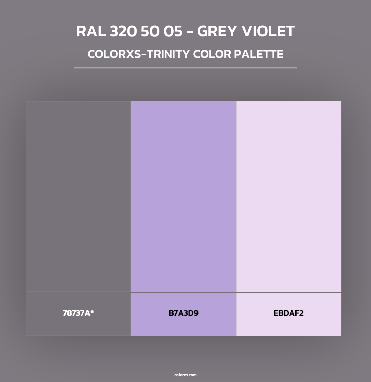 RAL 320 50 05 - Grey Violet - Colorxs Trinity Palette