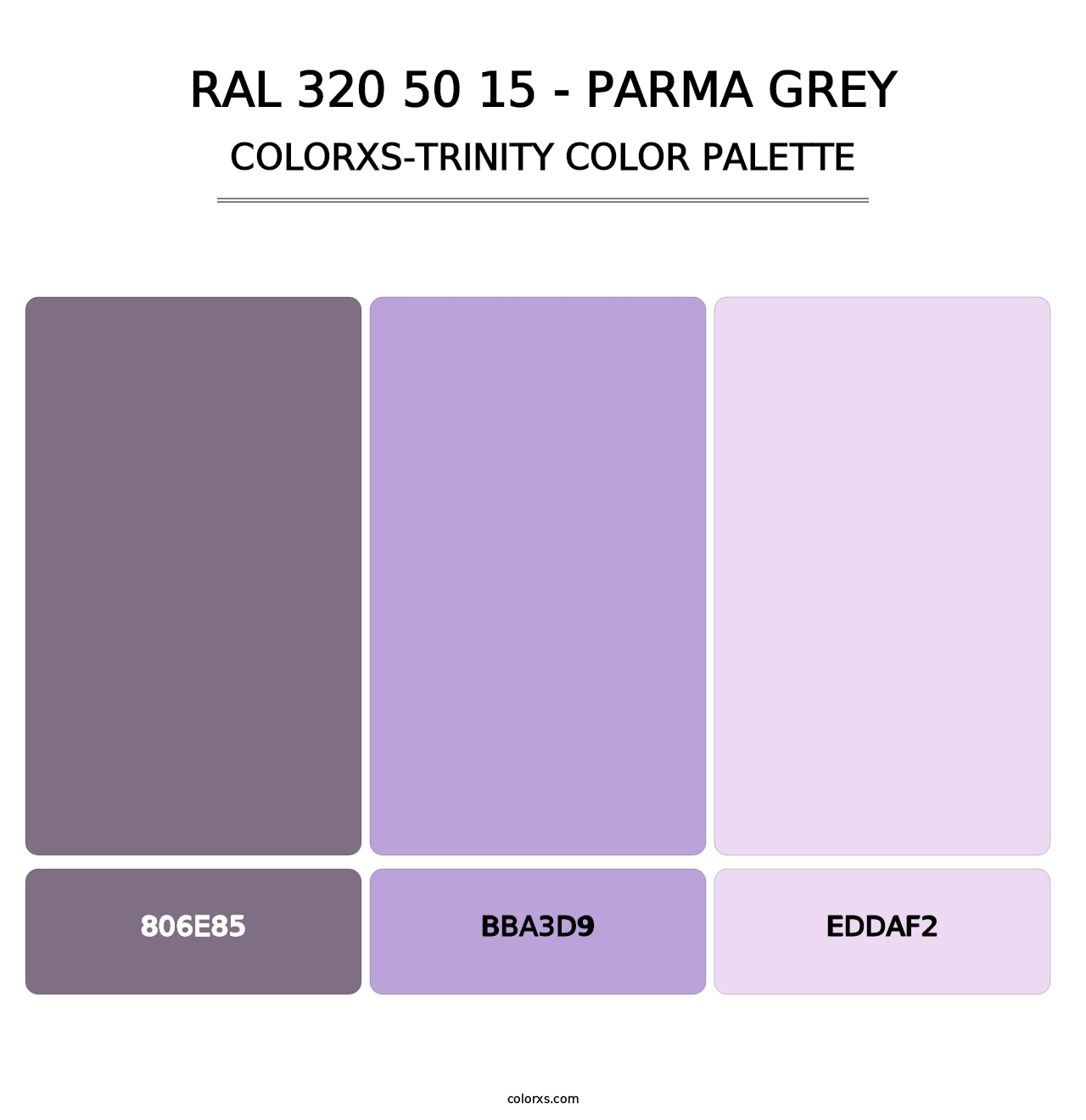 RAL 320 50 15 - Parma Grey - Colorxs Trinity Palette