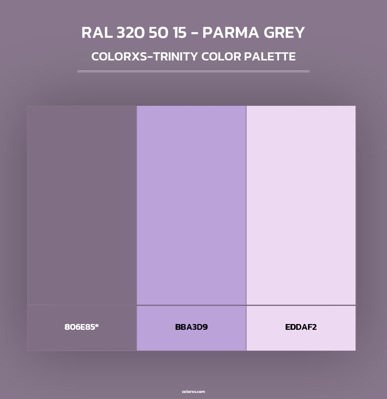 RAL 320 50 15 - Parma Grey - Colorxs Trinity Palette