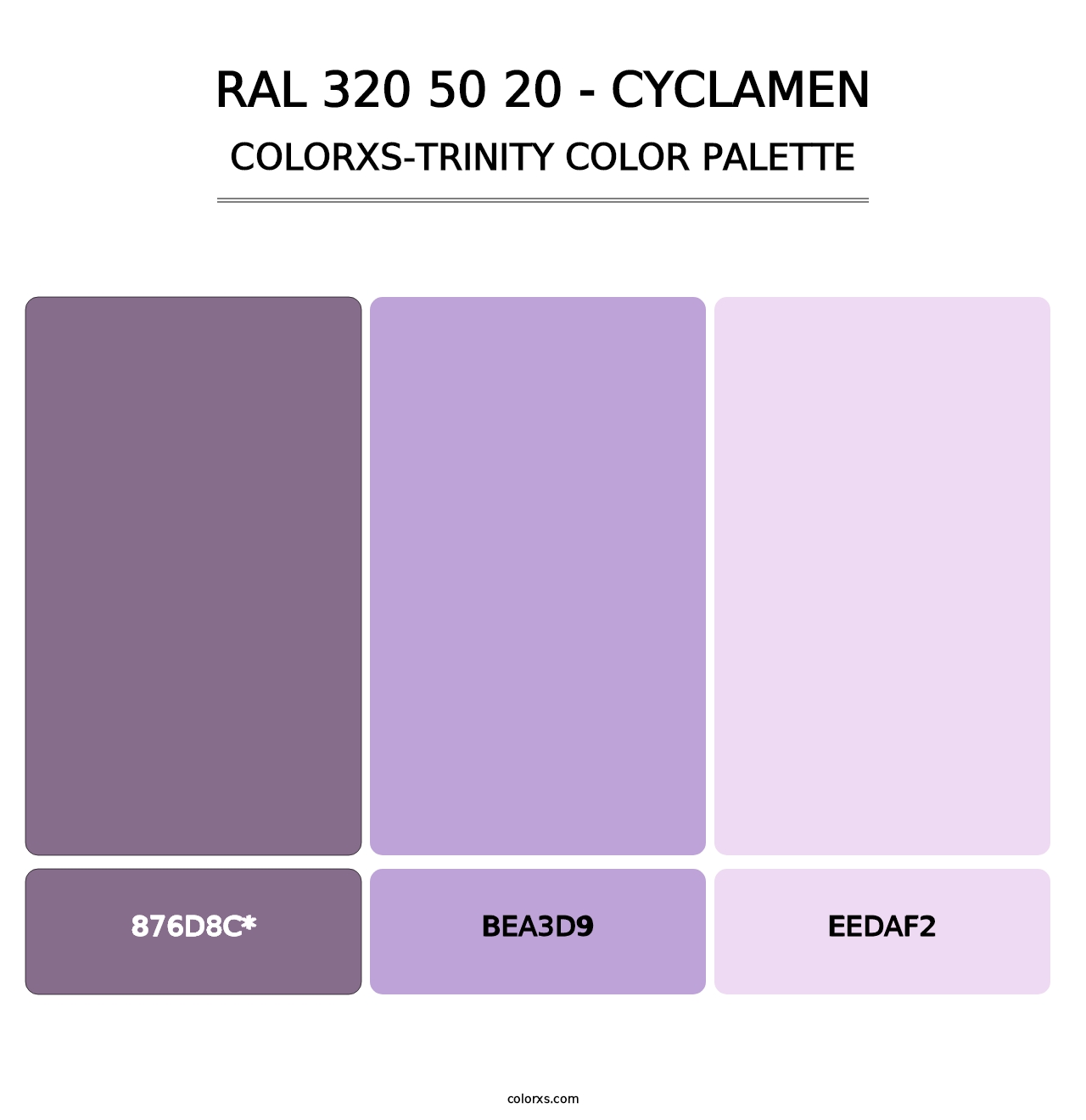 RAL 320 50 20 - Cyclamen - Colorxs Trinity Palette