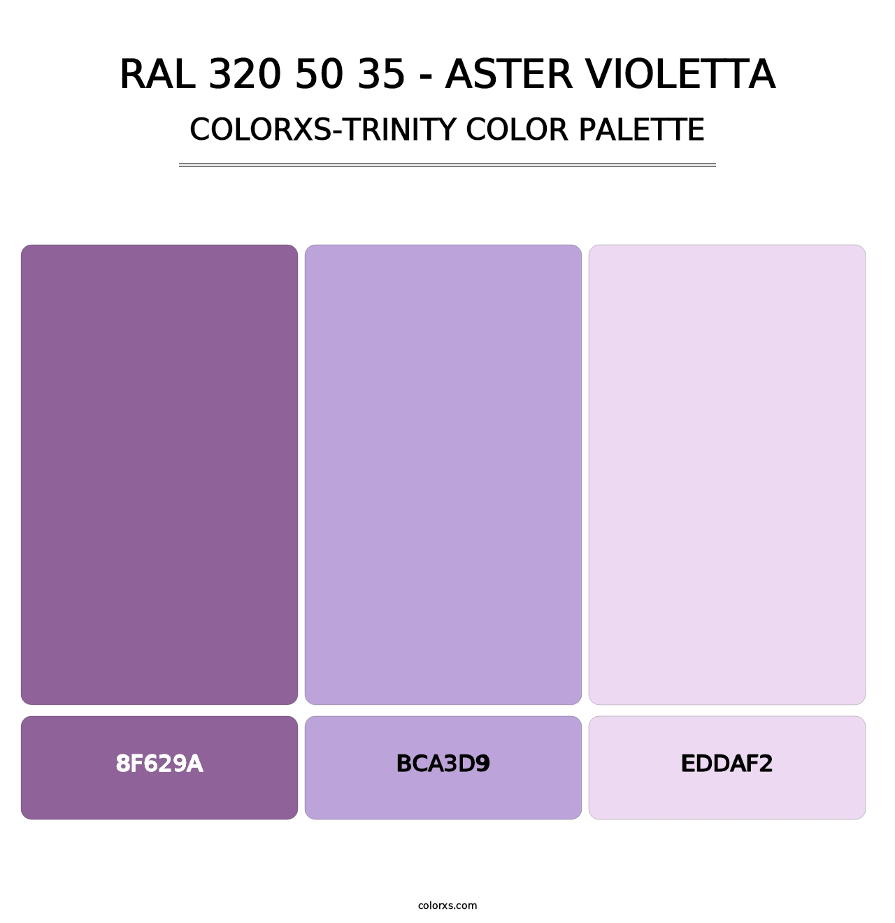 RAL 320 50 35 - Aster Violetta - Colorxs Trinity Palette