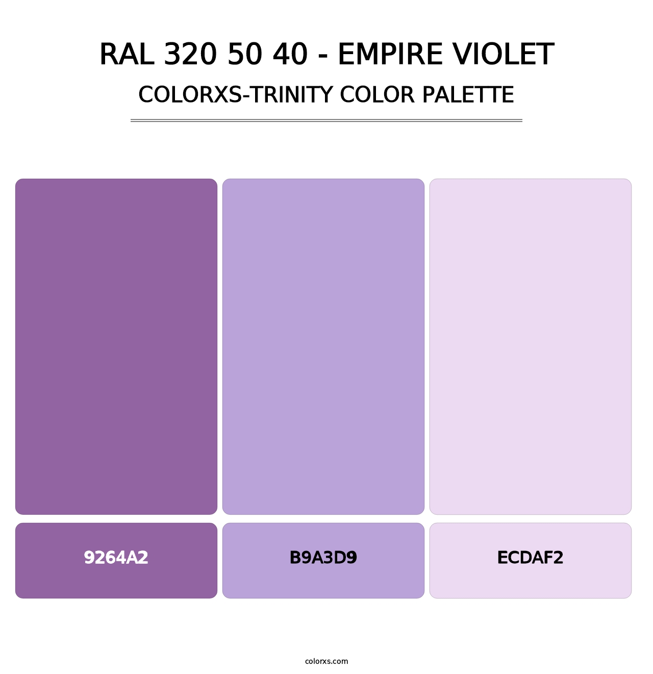 RAL 320 50 40 - Empire Violet - Colorxs Trinity Palette