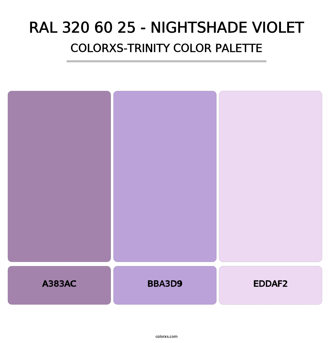 RAL 320 60 25 - Nightshade Violet - Colorxs Trinity Palette