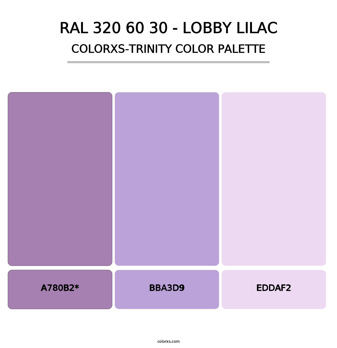 RAL 320 60 30 - Lobby Lilac - Colorxs Trinity Palette