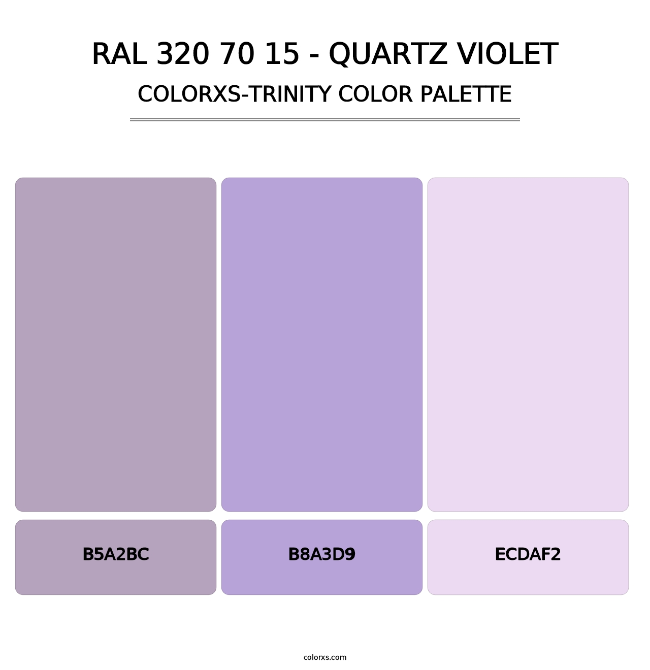 RAL 320 70 15 - Quartz Violet - Colorxs Trinity Palette