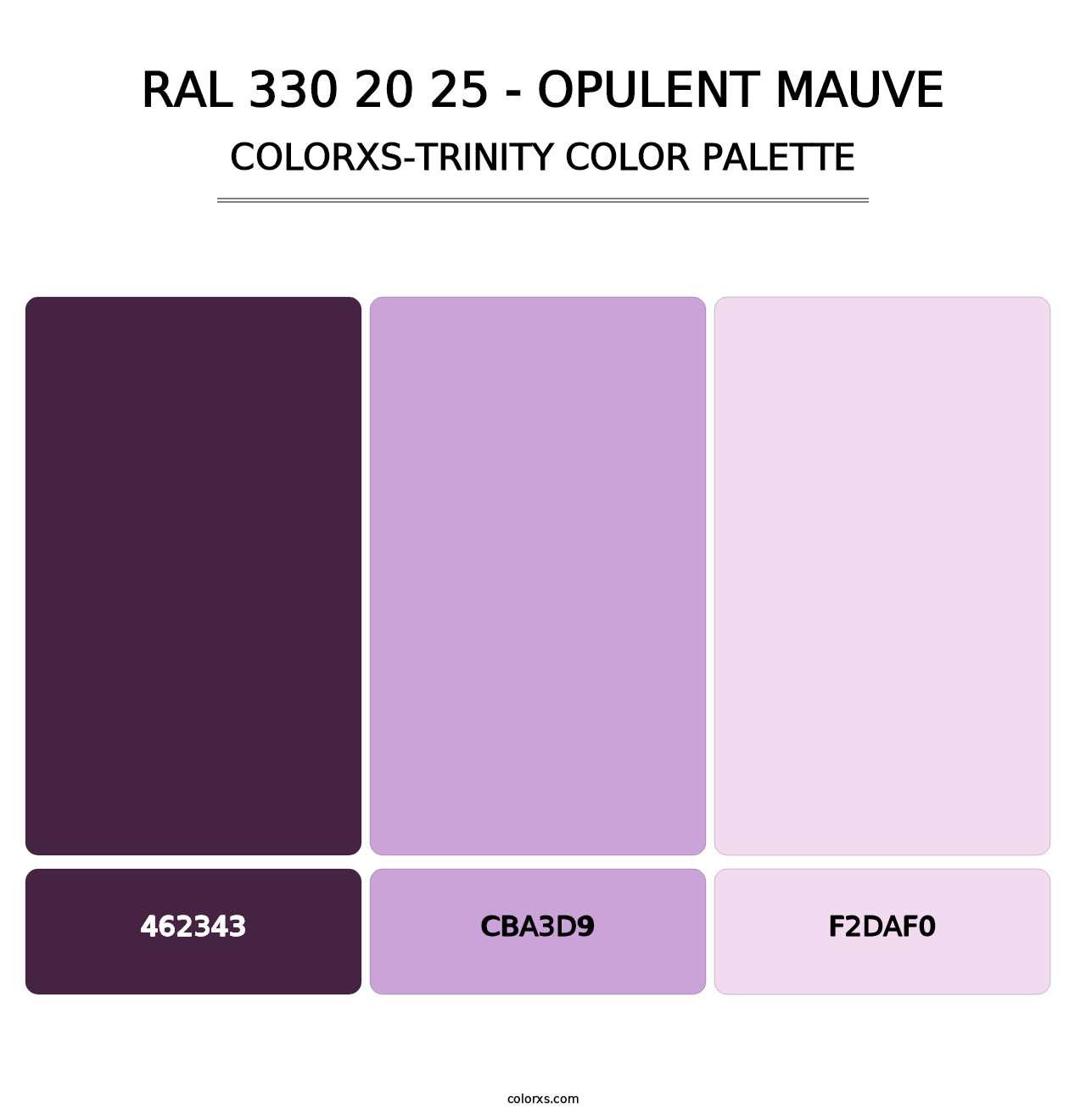 RAL 330 20 25 - Opulent Mauve - Colorxs Trinity Palette