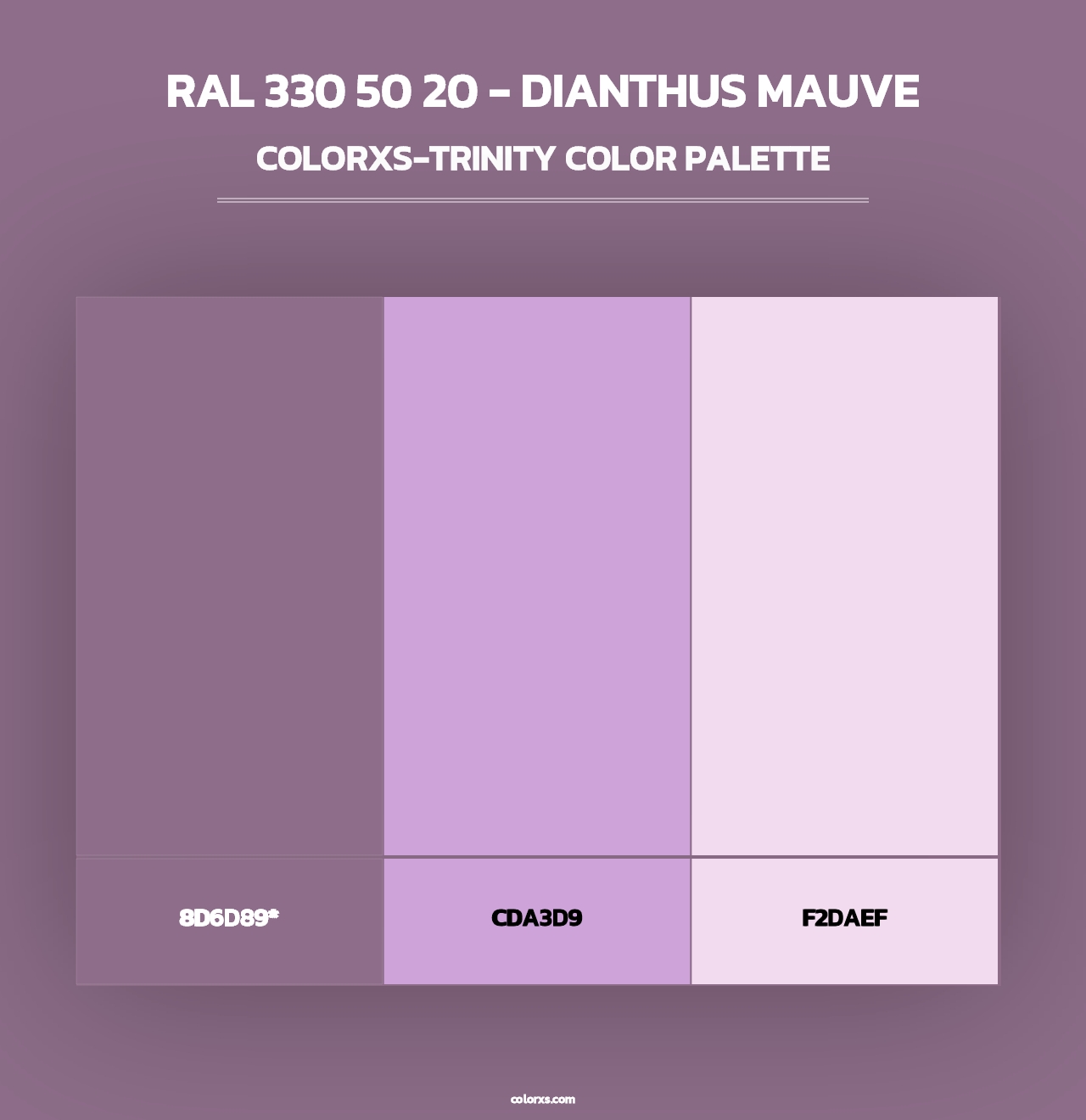 RAL 330 50 20 - Dianthus Mauve - Colorxs Trinity Palette