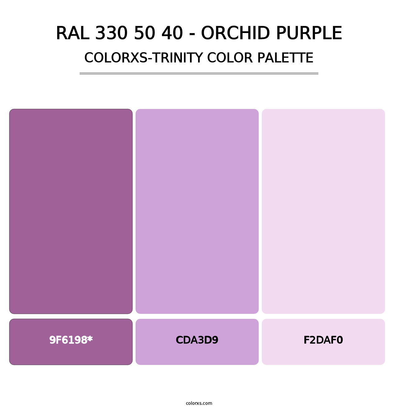 RAL 330 50 40 - Orchid Purple - Colorxs Trinity Palette