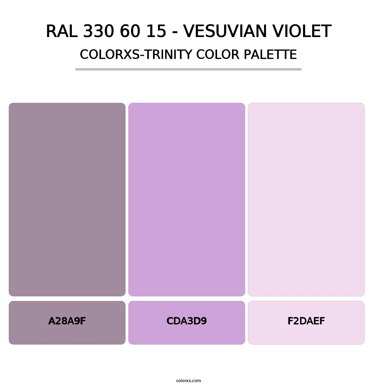RAL 330 60 15 - Vesuvian Violet - Colorxs Trinity Palette