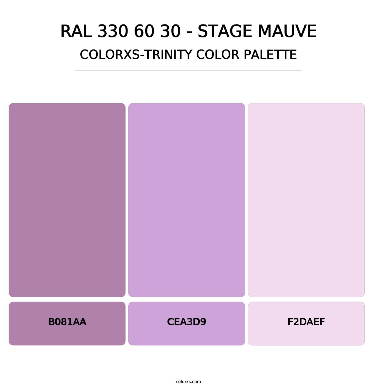 RAL 330 60 30 - Stage Mauve - Colorxs Trinity Palette